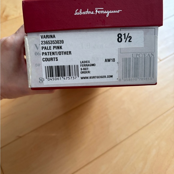 Salvatore Ferragamo Varina Patent Leather Ballet Flats - Pale Pink - Picture 12 of 12